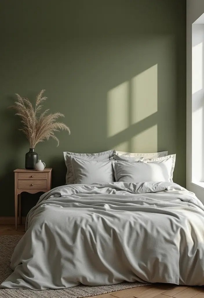 29 Balanced Olive Green Contrast Color Combinations For Harmonious High-Impact - Olive Green and Soft Gray
