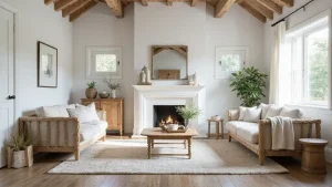 Create Calm With 25 Serene White Farmhouse Living Room Paint Colors | Sanctuary Vibe! 🕊️